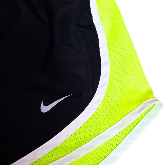 Nike Dri-FIT Women’s Running Shorts – Black/Volt Trim, Size S - Picture 6 of 7